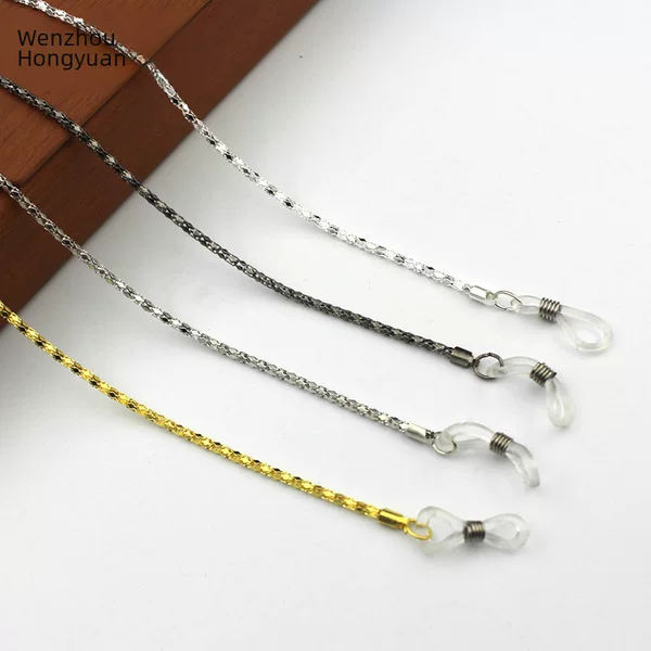 Metal glasses chain hollow glasses rope lanyard non-slip anti-drop rope protective rope adjustable eye accessories wholesale