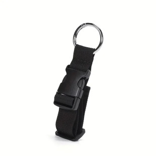 Spring ring portable luggage packing luggage bag strap with zinc alloy carabiner strap wholesale