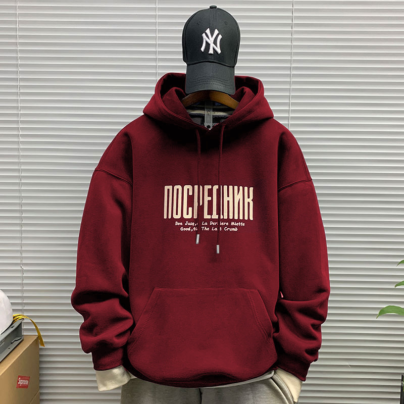 Wine red hooded thin-1621 [high quality] GL