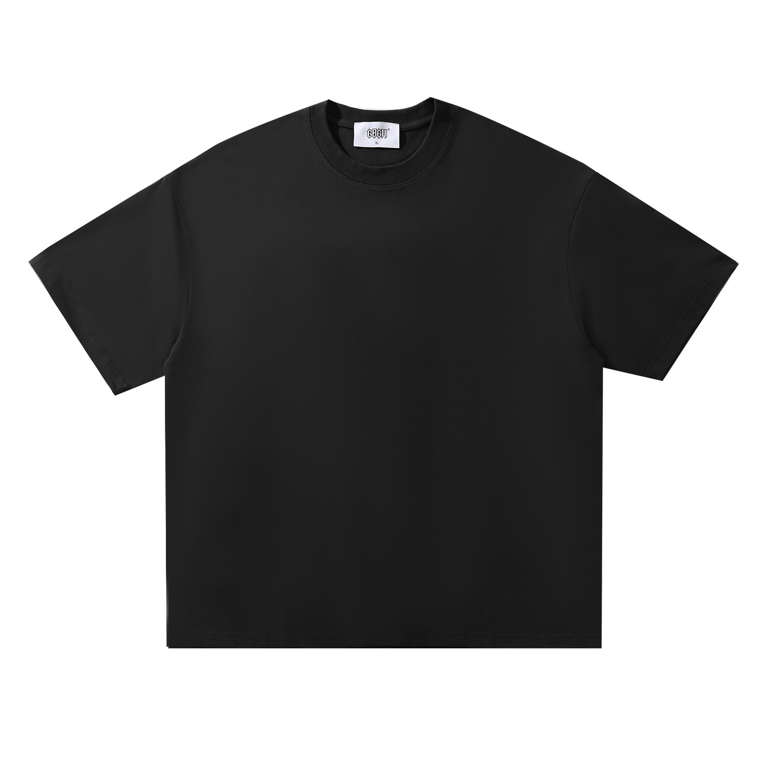 Camiseta nueva para hombre 2026, cuello redondo, color liso, unisex, triple protección, manga corta, hombro caído, top informal holgado y moderno.