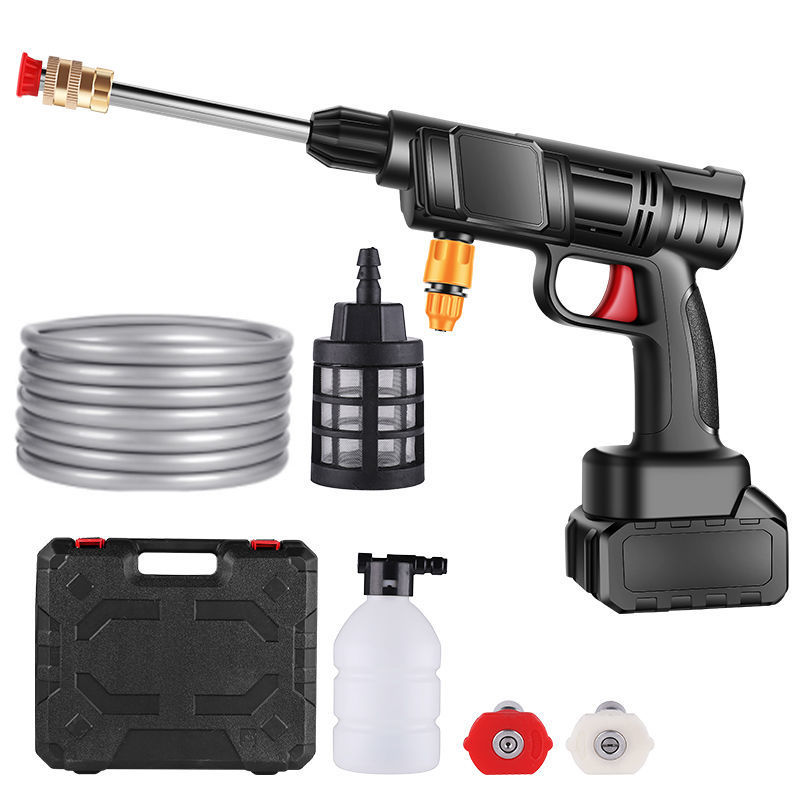SNJUE pistola de agua de lavado de coches inalámbrico de alta presión recargable de mano pistola de agua eléctrica pistola de agua del coche Traje de lavado de coches máquina