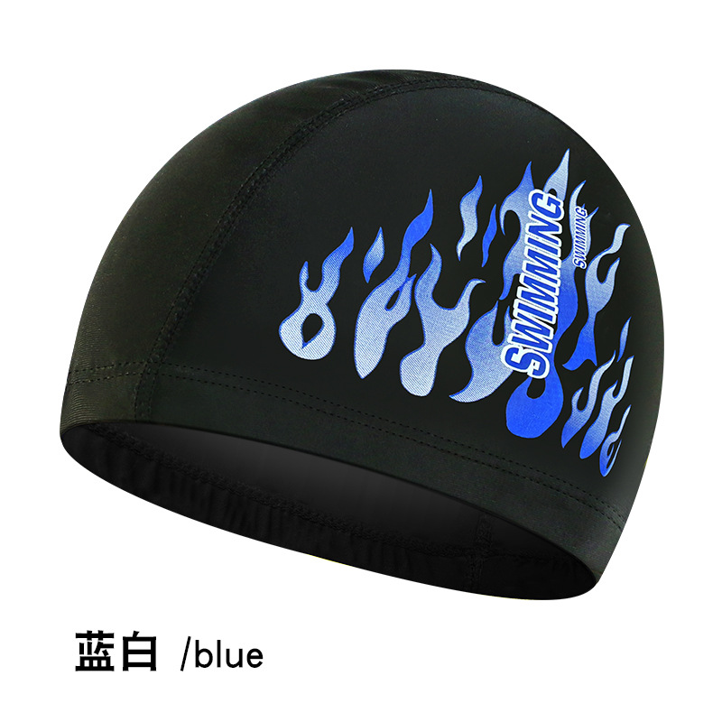 B06 flame cloth cap blue