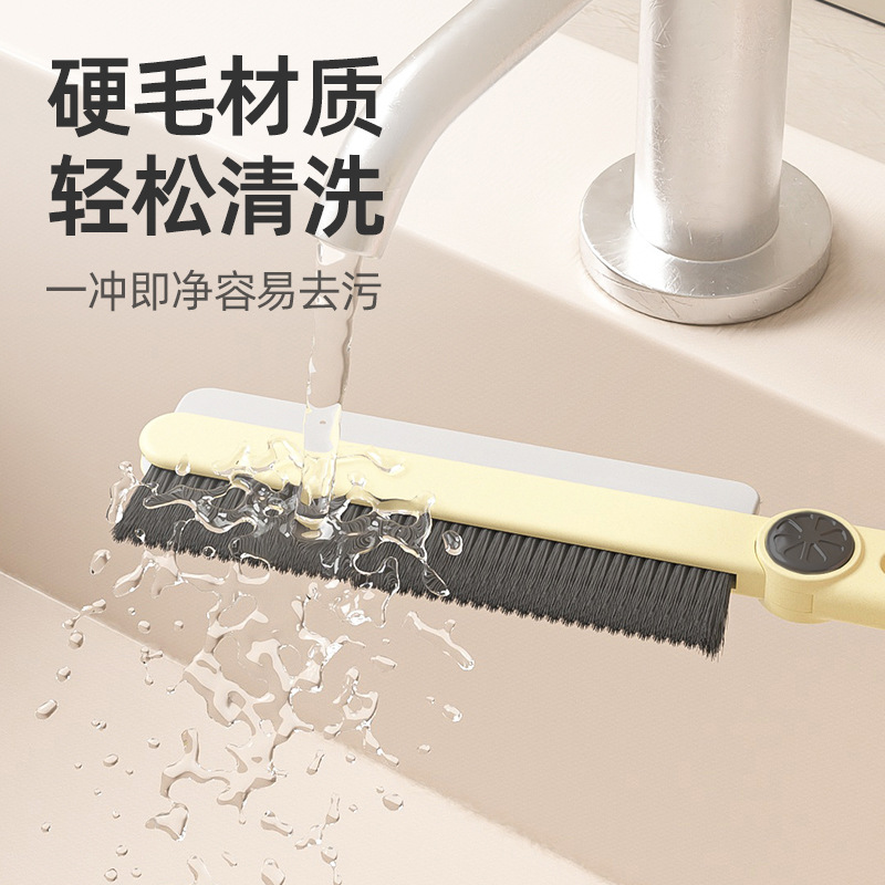 Cepillo multifuncional para espacios largos, artefacto de limpieza, cerdas muertas, baño, baño, baño, baño, baño, ranura de mango largo