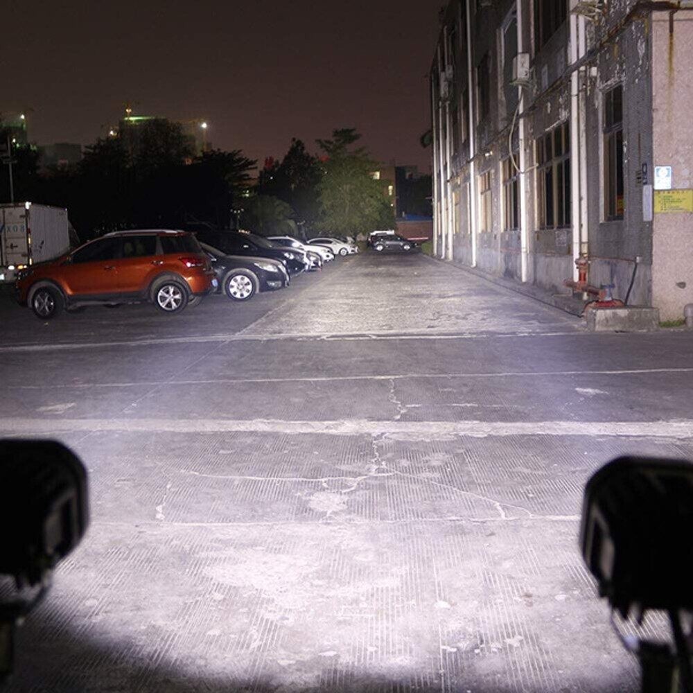 4X4 four-leaf clover motorcycle led spotlight with lens electric car paving auxiliary light battery car car strong light
