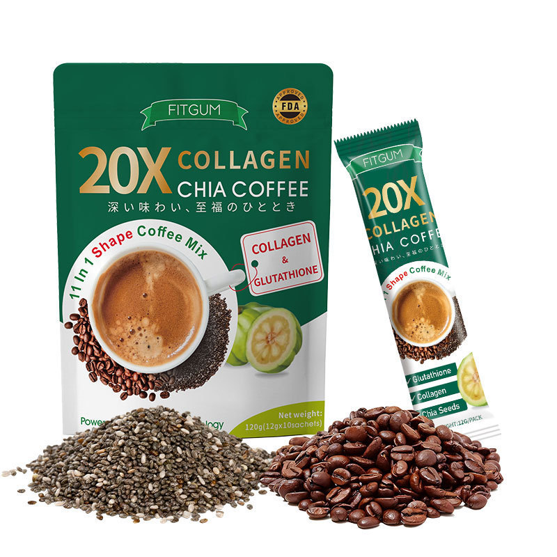 Foreign trade cross-border tk hot collagen chia seed original coffee…