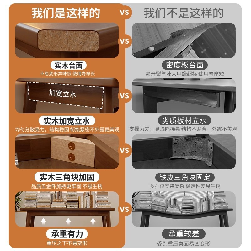 Mesa de caligrafía de madera sólida escritorio de estudio doméstico escritorio