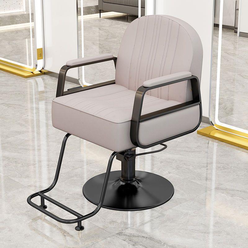 Silla de peluquería silla de salón de peluquería silla de corte de pelo silla de elevación rotativa de acero inoxidable silla de barbero image 16