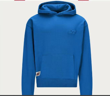 NOFS Logo Embroidery Hoodie Blue