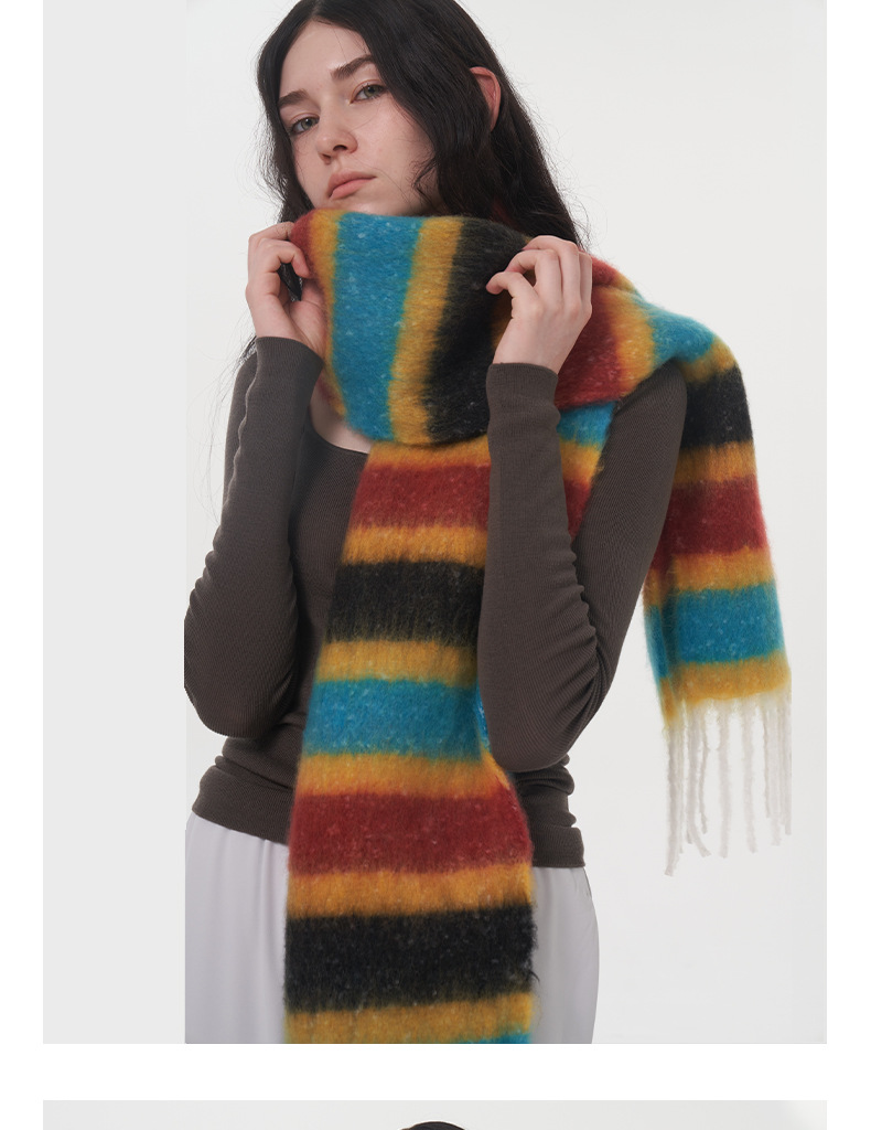 Sciarpa a quadri da donna - sciarpa morbida effetto cashmere_voghion.com
