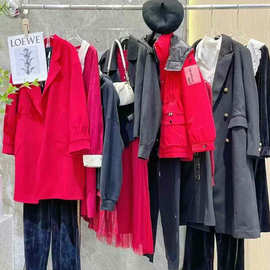 24冬国民老品牌淑女坊欧韩时尚风风衣外套羽绒服裤裙杂款混批清仓
