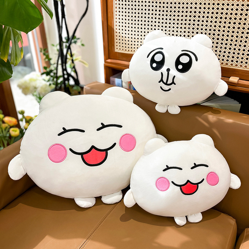 Cross-Border New Product Qimi Egg Doll Winking Cute Plush Toy Cute Expression Japanese Style Doll Keychain Pendant