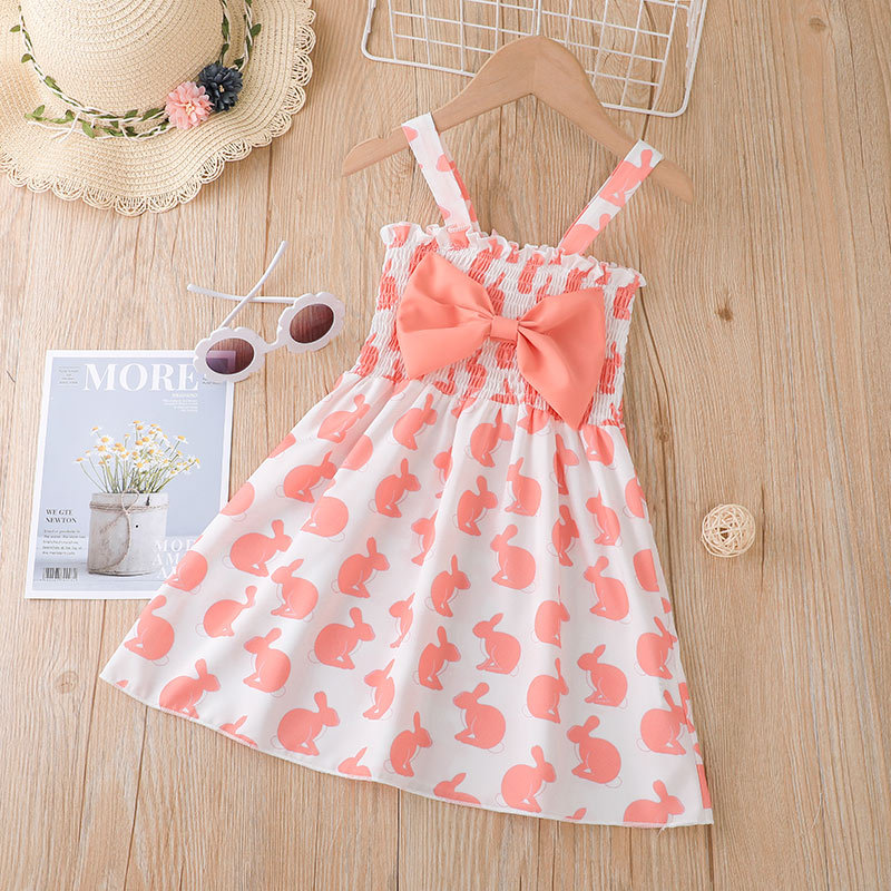 Cute Cartoon Bowknot Polyester Girls Dresses display picture 3