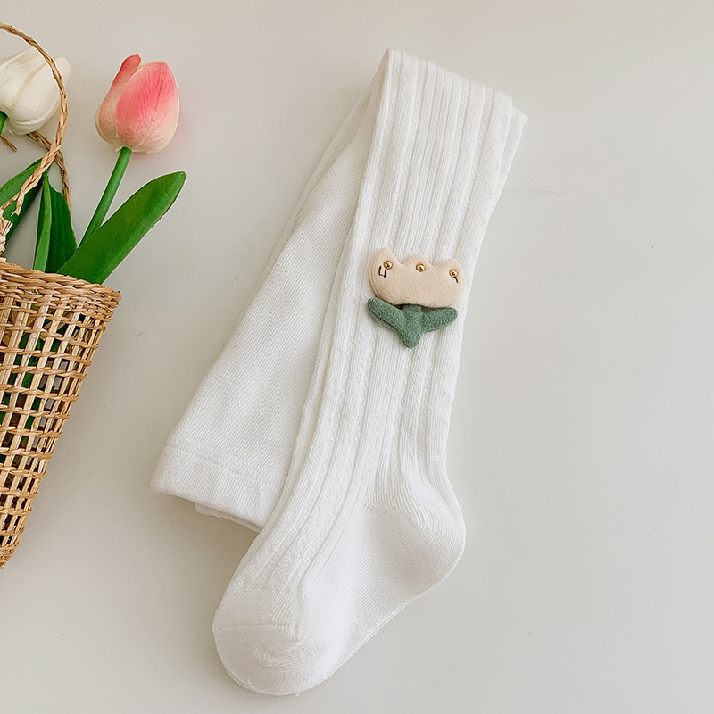 23 otoño nuevo patrón de diamante tulipán pantimedias los niños ajustable niñas desgaste exterior lindo polainas Calcetines