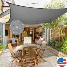 户外遮阳帆 现货加厚涤纶牛津布防水四角帆 防紫外线天幕遮阳篷