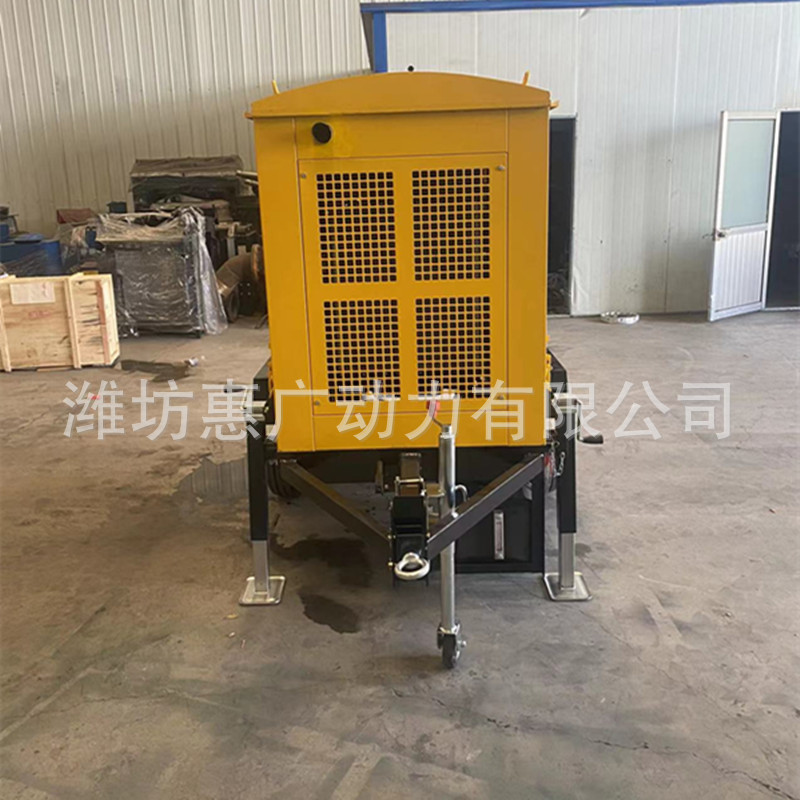 上柴40KW移动式发电机组4ZT3.5-G21 防雨拖车50KVA柴油发电机