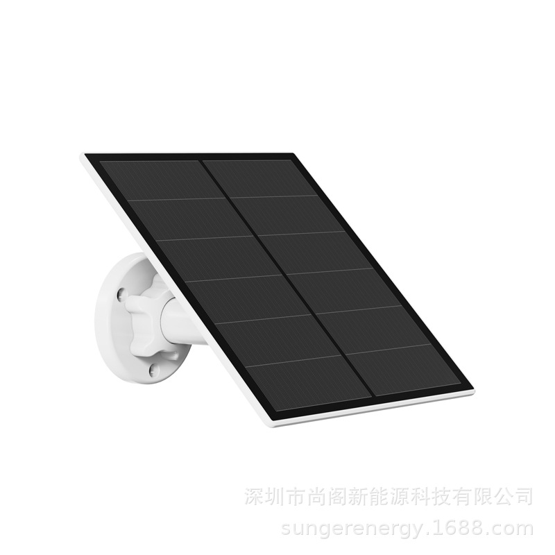 户外监控太阳能充电板太阳能电源 USB/TypeC输出6v5w单晶太阳能板