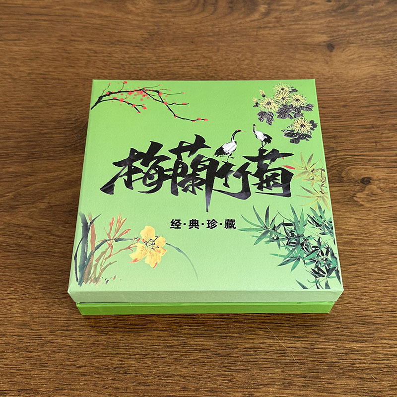 Plum, Orchid, Bamboo, and Chrysanthemum Commemorative Coins with Anti-Counterfeiting Features, Auspicious and Wish-Fulfilling Commemorative Coins with Anti-Counterfeiting Fluorescent Elements, Chinese Style, Suitable for Gift-Giving