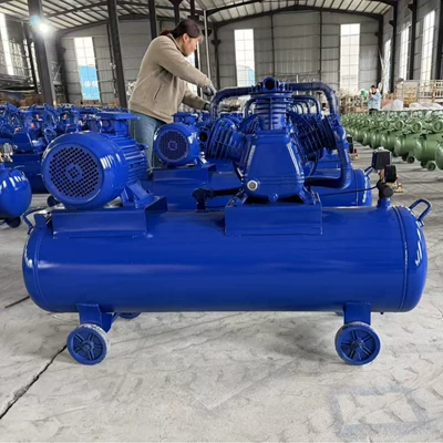 Piston-type air compressor, industrial-grade reciprocating 0.9 high-pressure air pump, 380V mobile belt-type air compressor