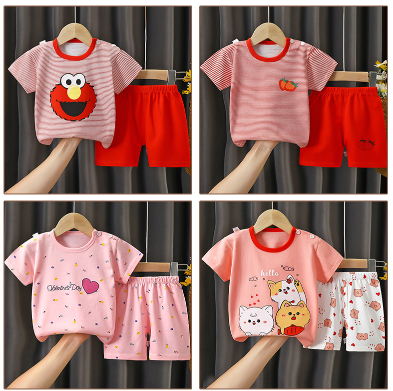 Cute Cartoon Cotton Boys Clothing Sets display picture 3
