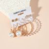 Earrings from pearl, metal retro set, suitable for import, European style, simple and elegant design