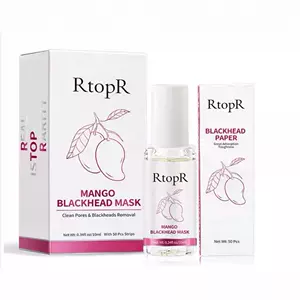 RtopR Манго -черно -голод -назальная мембранная сущность с 50 кусочками бумажных кроссовых продуктов по уходу за кожей RTOPR054