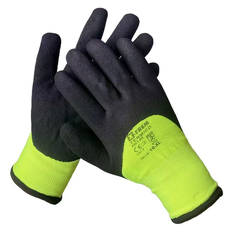 Dengsheng invierno guantes calientes almacenamiento en frío pesca impermeable forrado de lana resistente al desgaste invierno engrosada guantes protectores anticongelantes al por mayor