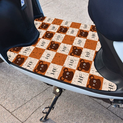 Electric vehicle foot mat – Easy to Care for Pedal Mats - trendy-bear-grid-width-50length-70cm-rectangular-self-cut-wire-loop-sent-by-default
