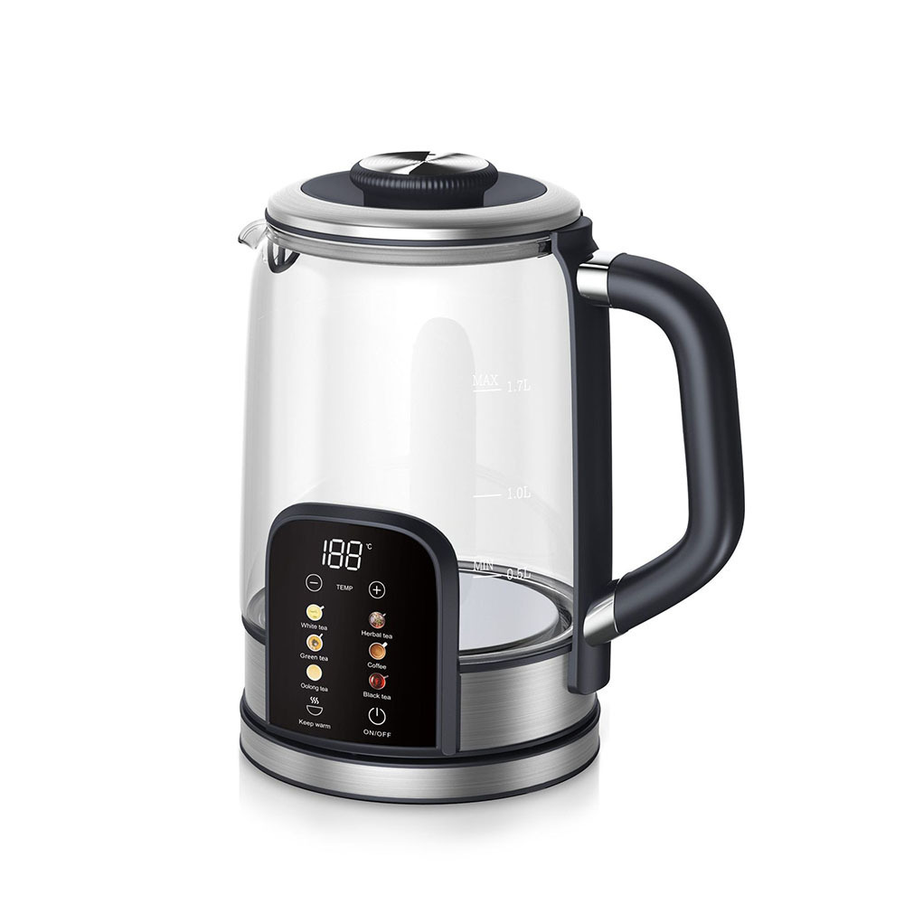 Hervidor de vidrio hervidor digital de salud hervidor de agua de gran capacidad hervidor de té de flores hervidor de pantalla táctil hervidor de agua caliente de vidrio hervidor táctil
