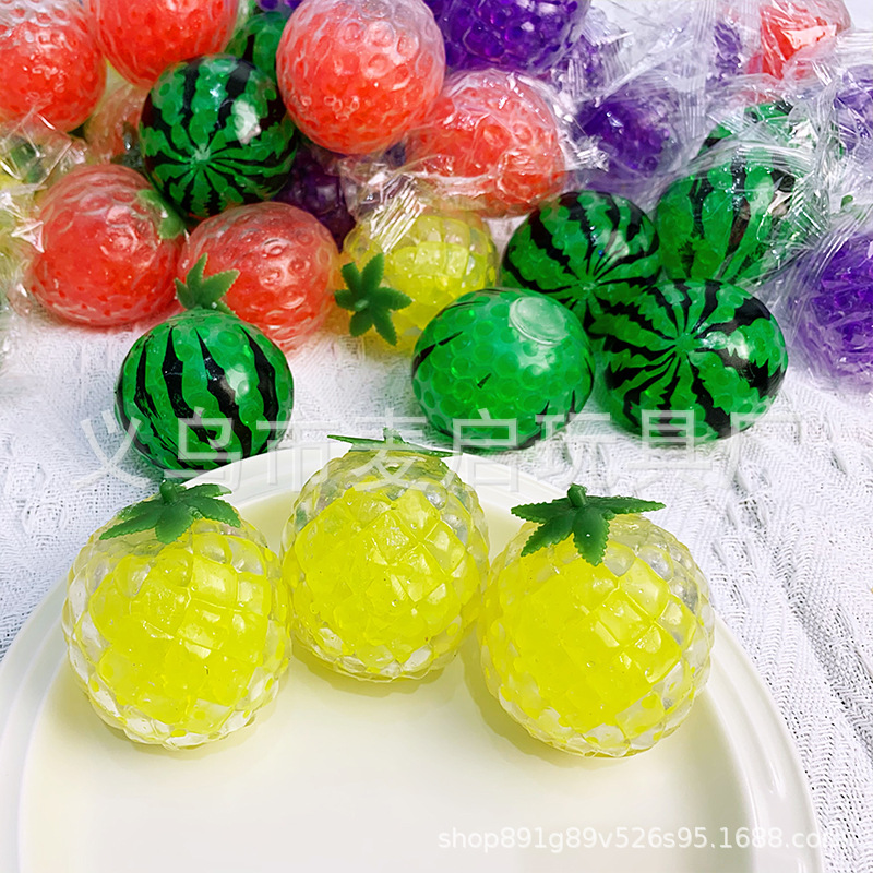 Juguete de descompresión fresa pellizco música descompresión bola niños niña mano pellizco simulación fruta curación regalo amasado sin deformación