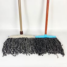 木杆方头棉线拖把  大号加固铁杆棉纱拖把 普通老式墩布长杆拖布