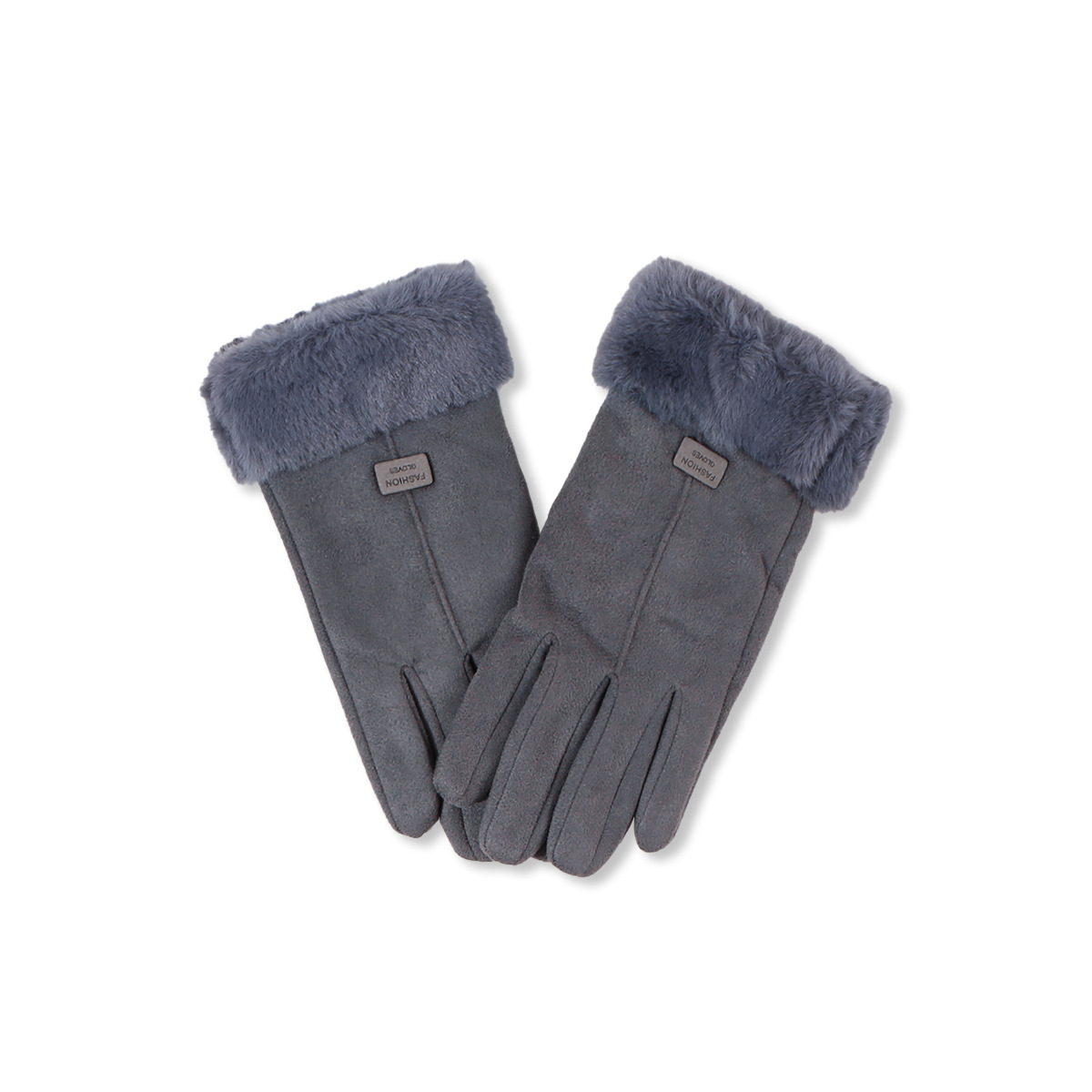 Autumn/winter New Warm Cold Split Finger Gloves Female Korean Gloves display picture 3