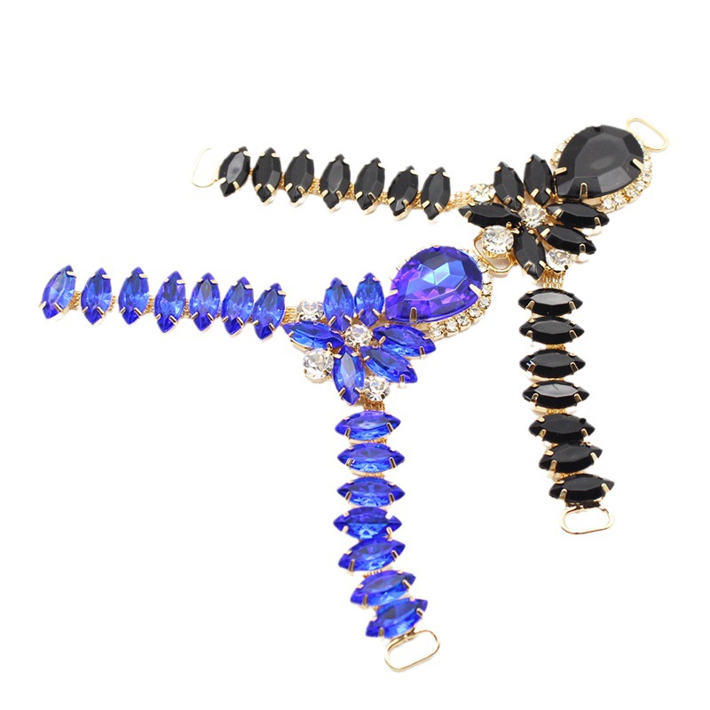 2023 verano nuevo Flip Flop zapato cadena DIY mano coser zapatos flor material accesorios zapatillas material Accesorios