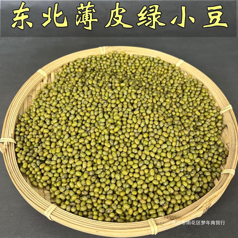 东北绿豆绿豆芽自产熬皮薄发小绿豆汤五谷杂粮粥豆沙农家500g夏天