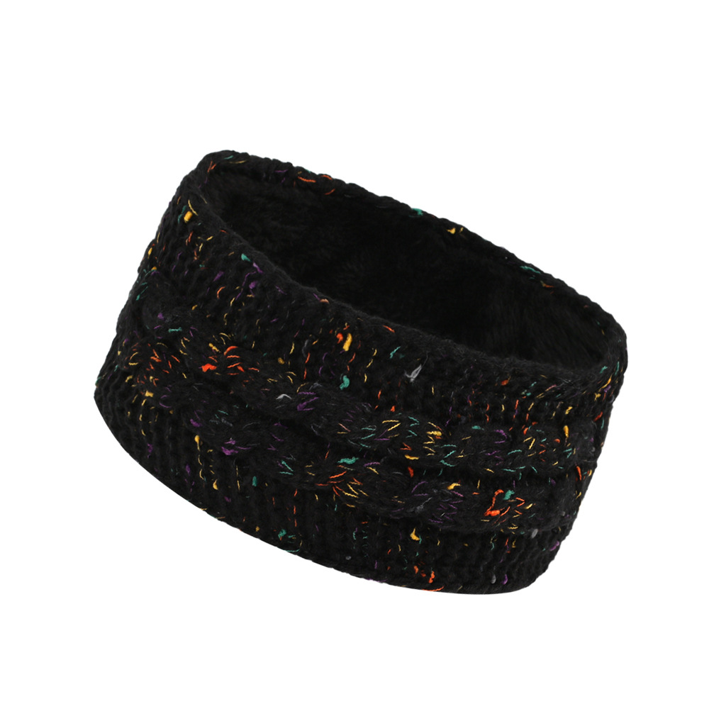 Gebreide haarband winter warm wol oorwarmer voor dames_voghion.com