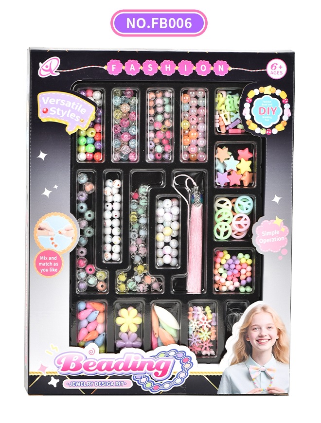 Play House juguete de los niños hechos a mano DIY juguete con cuentas chica pulsera acrílico cambiable con cuentas transfronteriza nuevo producto