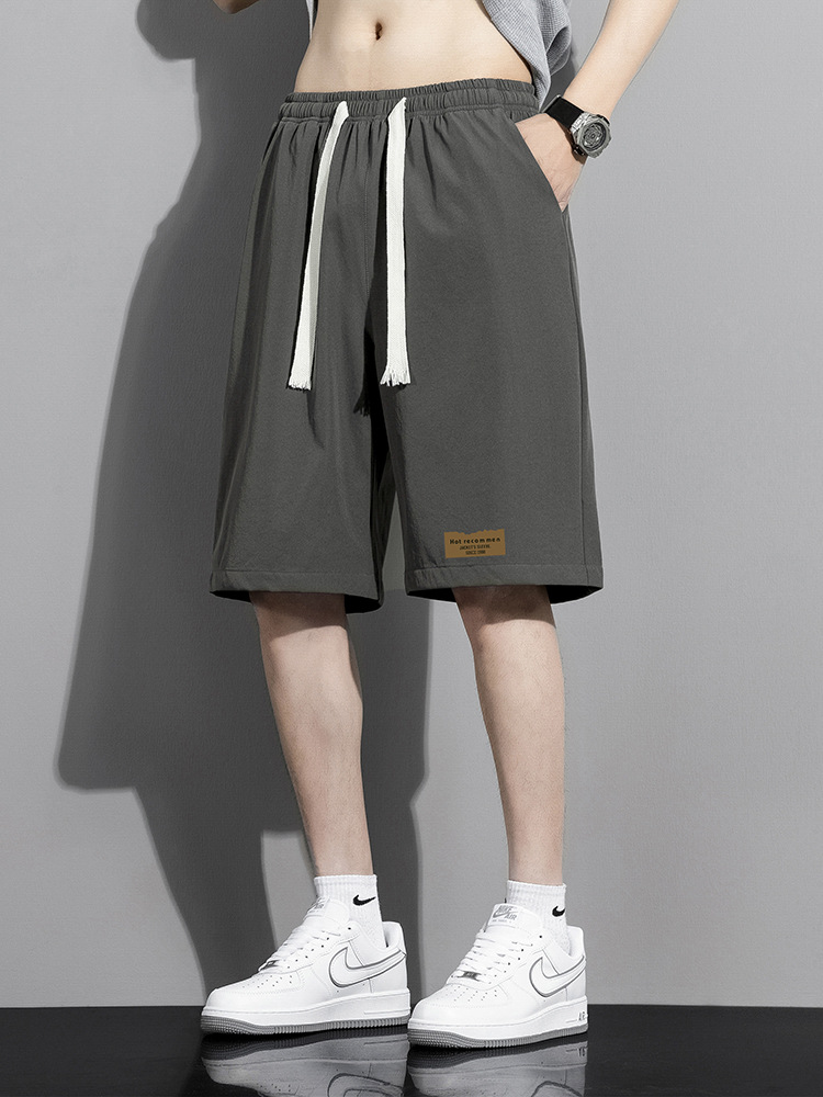 Pantalones Cortos Deportivos Estampados para Hombre de Poliéster para Verano