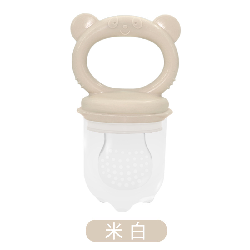 Bite le frutas y verduras le bebés y bebés bolsas de malla de silicona alimentador de bebés chupeta súper suave goma de dientes suplementos de frutas