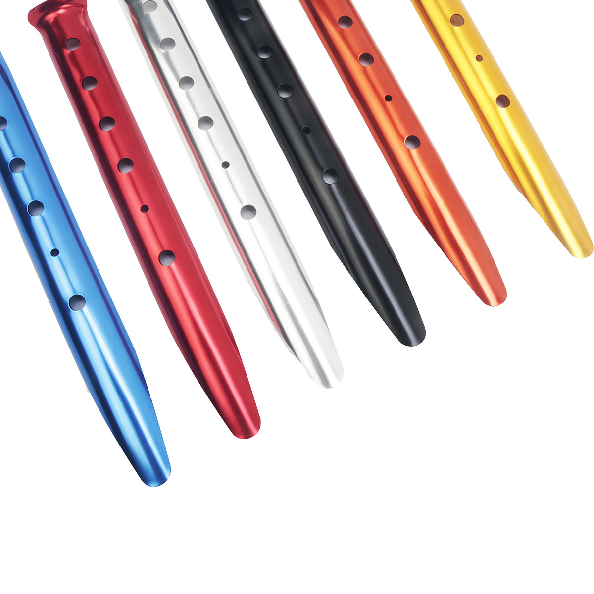 clavijas de playa portátiles ultraligeras de aluminio para exteriores, clavijas de campamento para tiendas de playa, clavijas fijas para viento, clavijas para nieve
