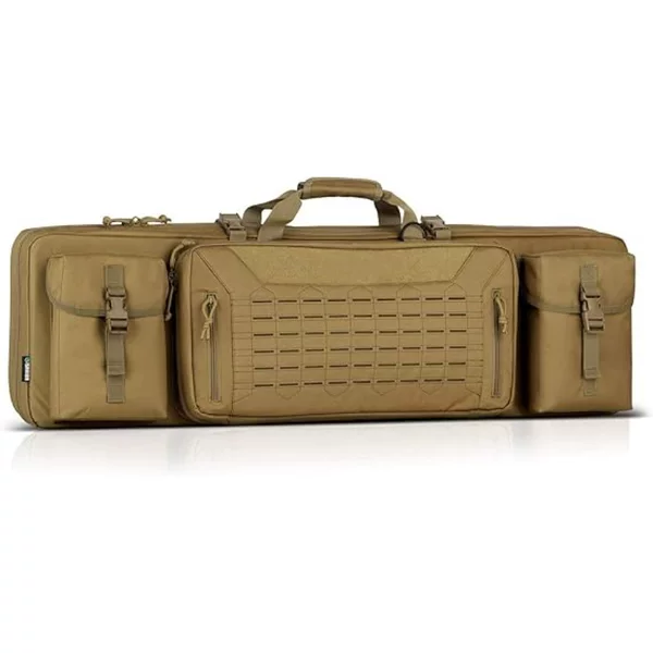 Rifle bag, gun case, firearm backpack, pistol case, lockable zipper, padded side carry, optional length