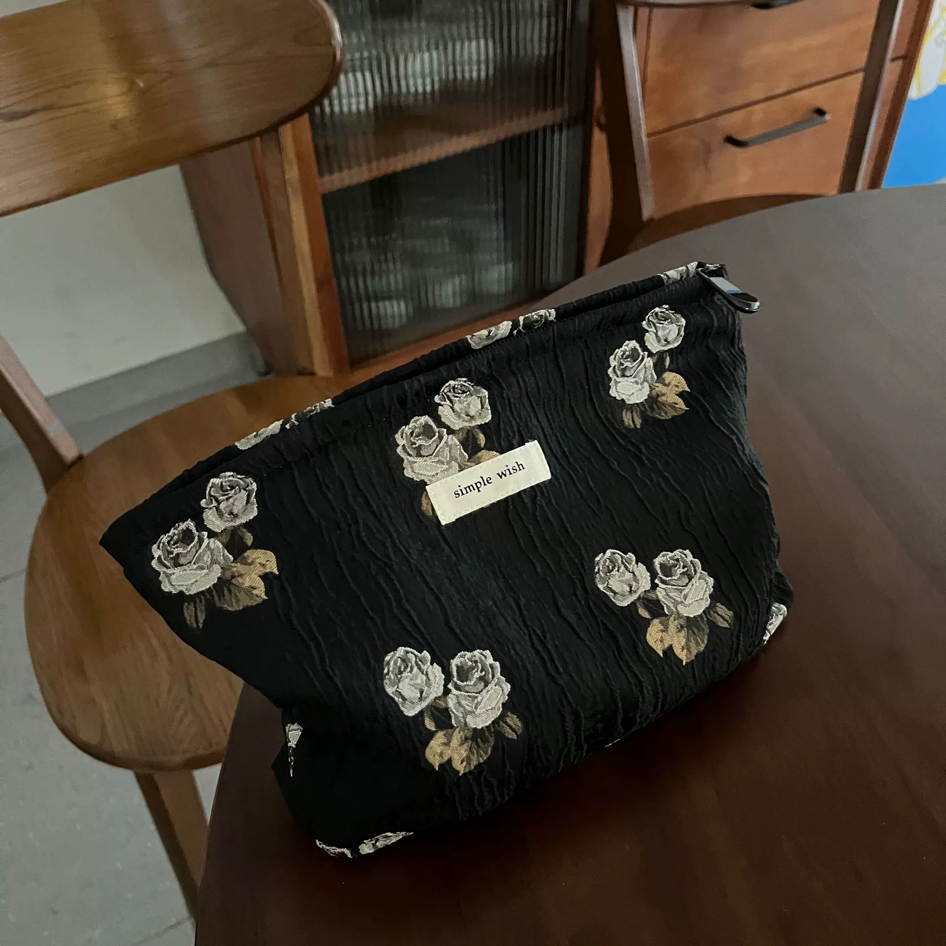 [Su Xibu bag] Черно-белая серая деревенская атмосфера, качественная косметичка, женские сумки, сумка-клатч, литературная ниша модели