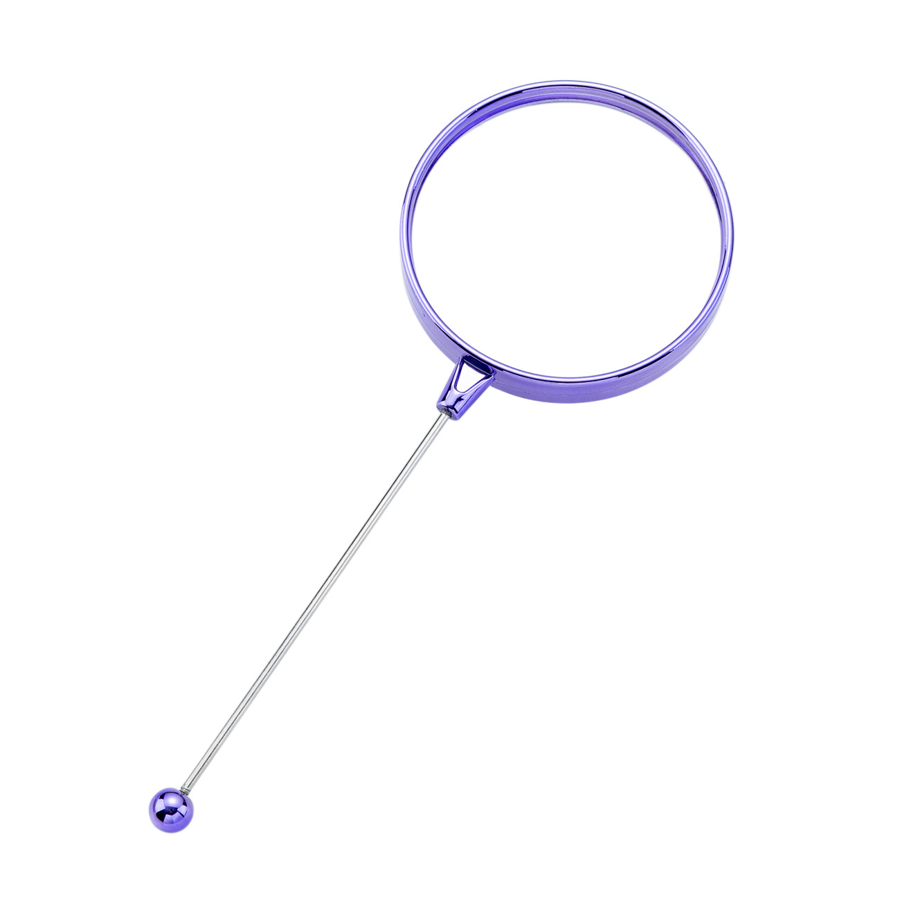 Niños diy lupa de cuentas lentes de alta definición ancianos lectura de libros plástico portátil galvanizado lente de lupa UV