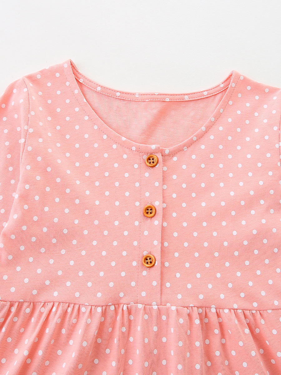 AostaBetty otoño nuevo vestido de niña estilo europeo y americano vestido de princesa para niños de moda vestido de niños bordado de dibujos animados