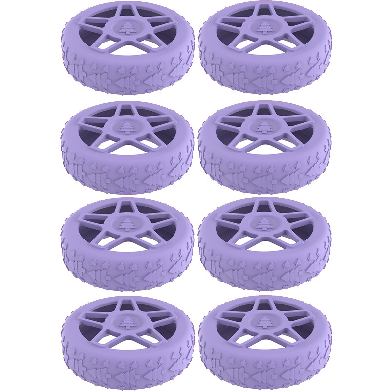 Caster shoesスーツケースホイールシリコン保護カバー耐摩耗性全包スーツケースホイールシリコン保護カバー