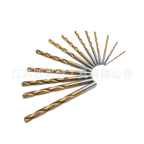 13-piece set of high-speed steel titanium-coated twist drill bits 13PC set twist drill combination wood and plastic drilling tools