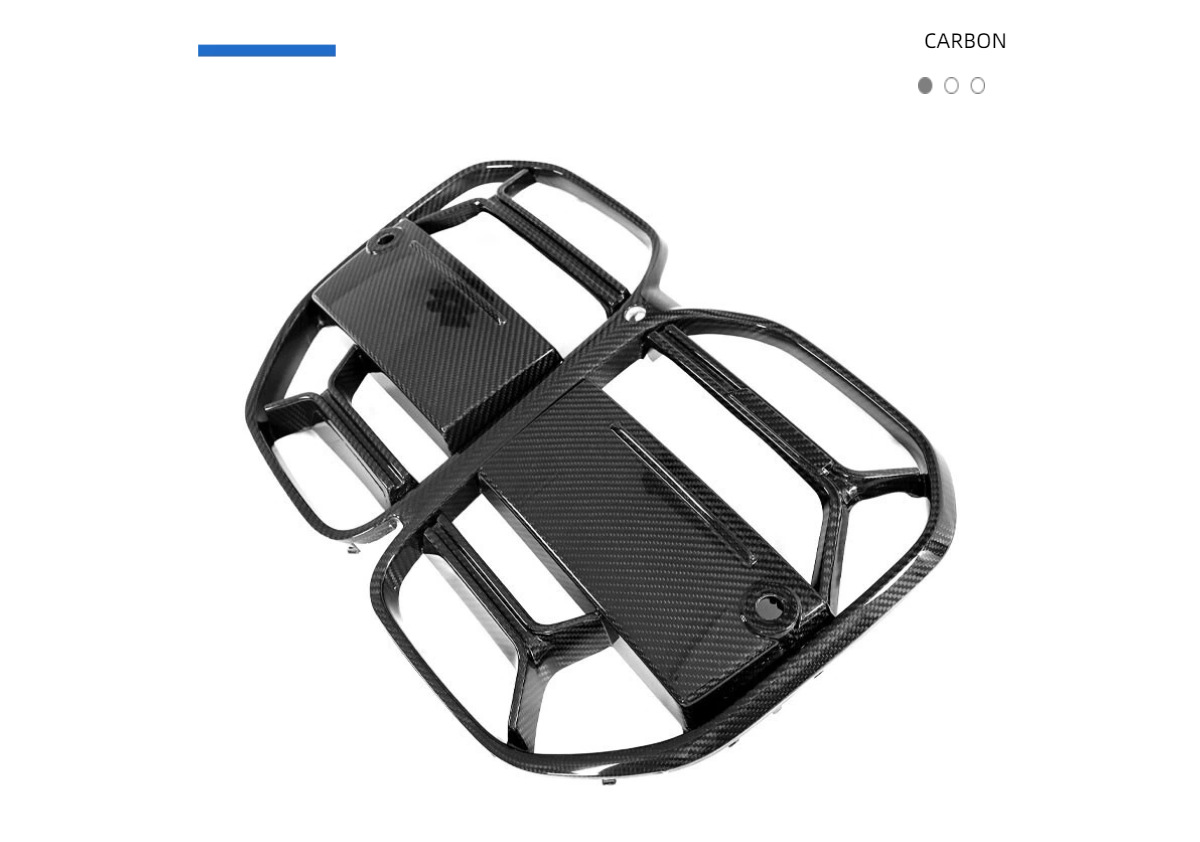 Suitable for BMW G22 G26 modification and upgrade, carbon fiber CSL style front grille, BMW 4 Series front bumper grille