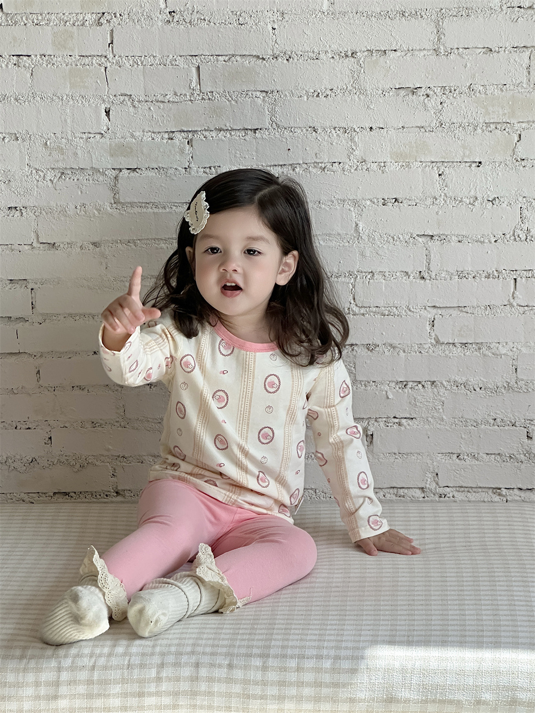 2025 ropa de otoño niñas pijamas bebés ropa infantil coreana ropa infantil ropa de casa bebé dos piezas ropa de otoño