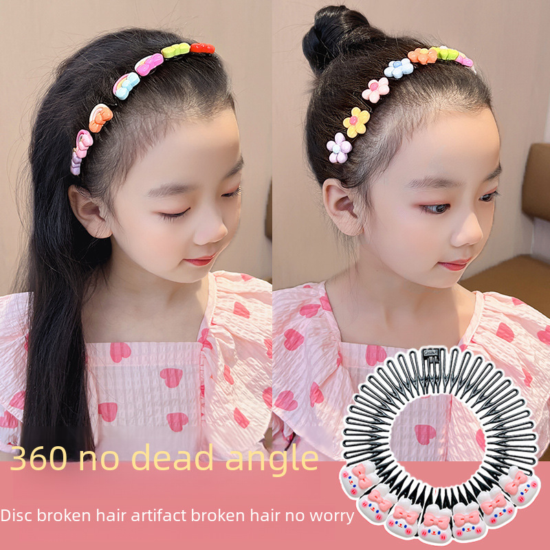 Haar brechendes Artefakt, unsichtbare Haarnadel, Hinterkopf-Stirnband, nahtloser Haarkamm, Stecker, Pony, faules Modellierwerkzeug, Haarflecht-Kopfschmuck_voghion.com