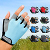 Street summer non-slip silica gel breathable design gloves for yoga, fingerless