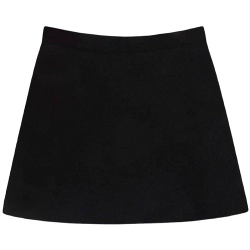 Black High-Waisted A-Line Skirt for Women 2025 Bodycon Skirt Versatile Elastic Skirt Skort Short Skirt OL Slimming Skirt