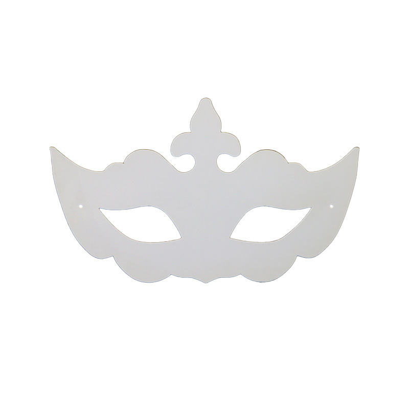 DIY máscara de pulpa blanca infantil pulpa en blanco máscara pintada a mano graffiti máscara pintada a mano